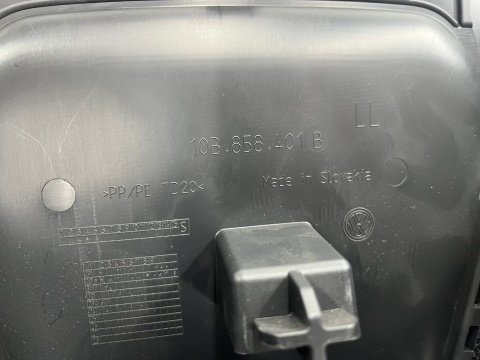 Plastik VW ID.3 id3 osłona tunelu środkowego deski siatka 10b858401b