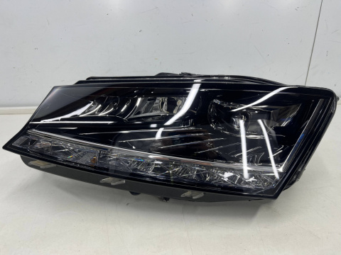 Lampa reflektor Skoda Fabia III LIFT 18-22r. FULL LED lewa przednia IDEALNA ORYGINALNA 6v1941015f