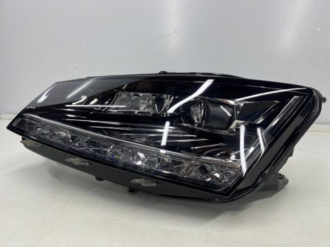 Lampa reflektor Skoda Fabia III LIFT 18-22r. FULL LED lewa przednia IDEALNA ORYGINALNA 6v1941015f