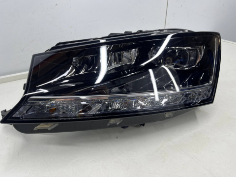 Lampa reflektor Skoda Fabia III LIFT 18-22r. FULL LED lewa przednia IDEALNA ORYGINALNA 6v1941015f