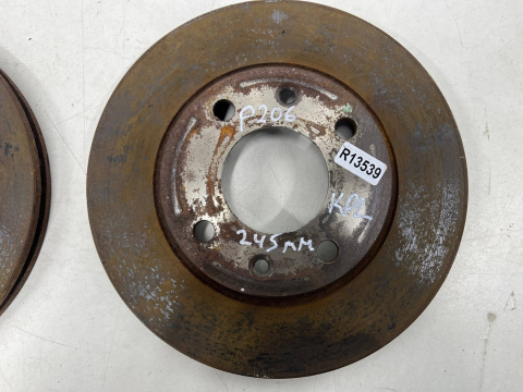 Tarcze hamulcowe Peugeot 206 98-09r. przednie 245mm. CENA ZA KOMPLET