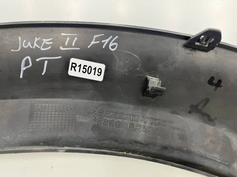 Listwa Nissan Juke II 2 F16 19r.-  prawy tylny rant nadkola zderzaka błotnika nakładka prawy tył 788606pa0a