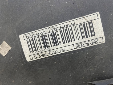 Zderzak tylny BMW 6 F12 F13 10-18r. tył 4XPDC 7233621 TIEFSEEBLAU