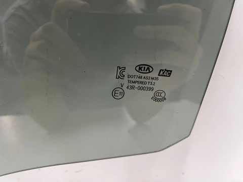 Szyba boczna Kia Rio 3 III HB 5Drzwi 11-17r. lewa tylna z drzwi oryginalna ciemna fabrycznie przyciemniona lewy tył