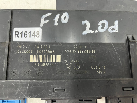 Moduł komfortu BMW 5 F10 F11 10-17r. sterownik komputer 9244393 532535S00