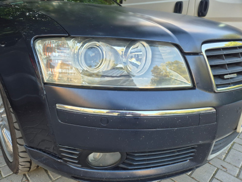 Przód Audi A8 D3 3.0 V6 TDI 02-08r. kolor lz5d maska zderzak reflektory pas przedni z chłodnicami błotnik prawy lewy wzmocnienie