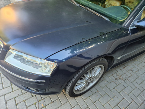 Przód Audi A8 D3 3.0 V6 TDI 02-08r. kolor lz5d maska zderzak reflektory pas przedni z chłodnicami błotnik prawy lewy wzmocnienie