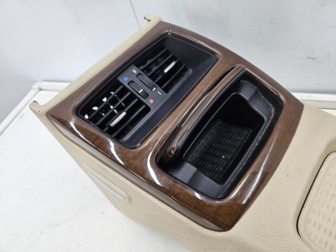 Tunel środkowy BMW E92 Coupe 04-12r. srodkowy tynel tylnej kanapy schowki kratki nawiewu CREMEBEIGE beżowy 6961645