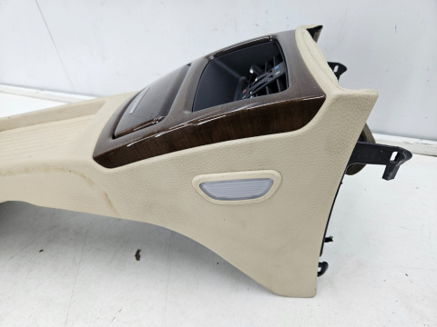 Tunel środkowy BMW E92 Coupe 04-12r. srodkowy tynel tylnej kanapy schowki kratki nawiewu CREMEBEIGE beżowy 6961645