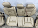 Fotele Mercedes w210 KOMBI 95-02r. kanapa tylna boczki drzwi KOMPLET skóra pompowane elektryczne z pamięcią beżowe