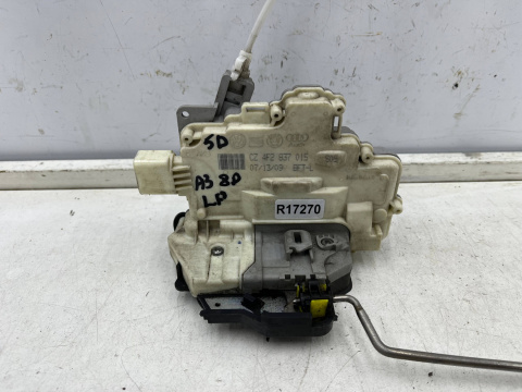 Zamek drzwi Audi A3 8p Sportback 03-13r. LEWY przedni zamek drzwi linka 7 pin lewy przód Europa 4f2837015