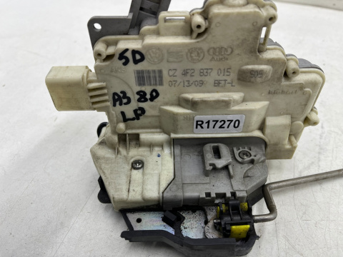 Zamek drzwi Audi A3 8p Sportback 03-13r. LEWY przedni zamek drzwi linka 7 pin lewy przód Europa 4f2837015