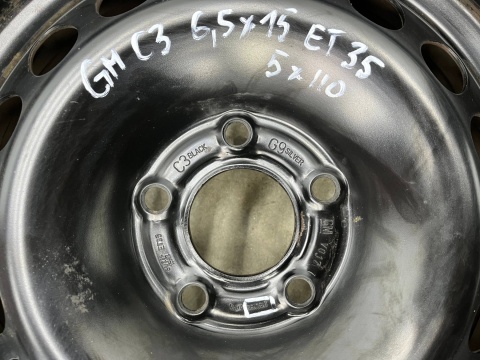 Felga Opel Astra H G Vectra Zafira Meriva B 6,5jx15 5x110 ET35 felga stalowa 15 cali 2150168