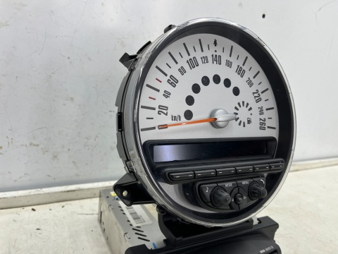 Licznik Mini Cooper One Clubman R55 R56 R57 R58 R59 R60 R61 07-14r. zegary RADIO CD wyświetlacz 9232430