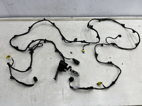 Wiązka Porsche Cayenne III 9y 17r.- przednia instalacja zderzaka kable czujników 4x PDC i ochrony pieszych przód