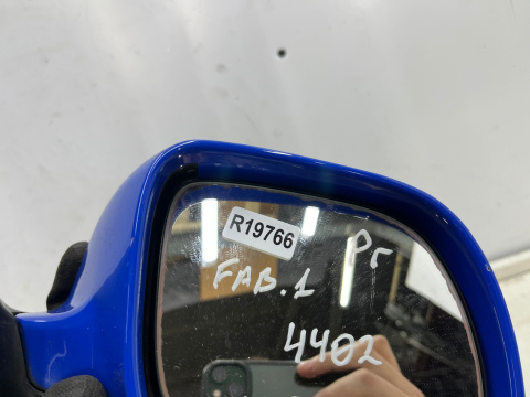Lusterko Skoda Fabia I 6y 99-08r. PRAWE kolor 4402 niebieskie MANUALNE zewnętrzne EUROPA