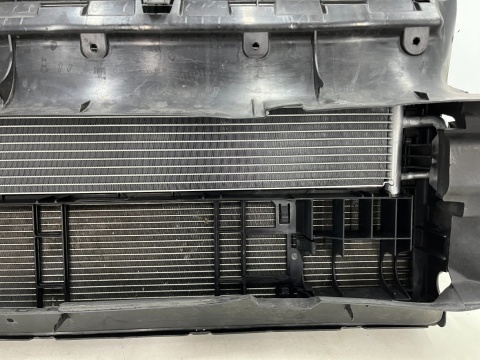 Chłodnica wody Porsche Panamera II 971 16-23r. chłodnica klimatyzacji wentylator wiatrak KOMPLET 