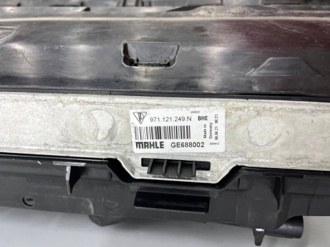 Chłodnica wody Porsche Panamera II 971 16-23r. chłodnica klimatyzacji wentylator wiatrak KOMPLET 