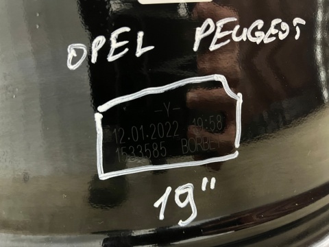 Felga Peugeot 3008 408 4008 5008 DS4 DS7 Opel Grandland 7jx19 ET38 5x108 pojedyncza sztuka 19 cali 9839910080