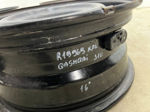 Felga Nissan Qashqai I J10 06-13r. 6,5jx16 5x114,3 ET40 felgi stalowe z czujnikami 16 cali ORYGINALNE KOMPLET 40300-4ea0b