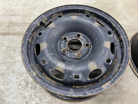 Felga VW Polo 4 IV 9n Ibiza III 6L Cordoba Fabia 99-08r. 6jx14 ET43 5x100 felgi stalowe 14 cali oryginalne KOMPLET 6q0601027a