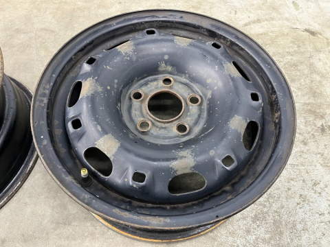 Felga VW Polo 4 IV 9n Ibiza III 6L Cordoba Fabia 99-08r. 6jx14 ET43 5x100 felgi stalowe 14 cali oryginalne KOMPLET 6q0601027a