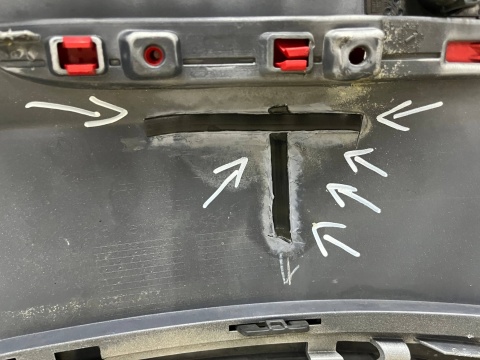 Zderzak tylny Mercedes W206 C-Klasa Cklasa Sedan 21r.- tył 6XPDC A2068851300