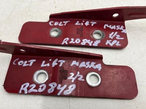 Zawias maski Mitsubishi Colt VI 6 Z30 LIFT 08-12r. pokrywy silnika lewy prawy komplet 5905a096 5905a095