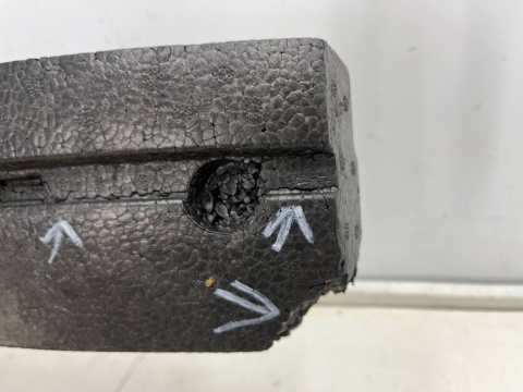 Absorber zderzaka Fiat 500 07-15r. przedlift przedni styropian pianka przód 51934486