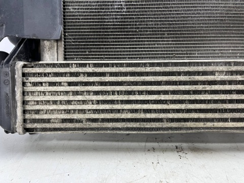 Komplet chłodnic Dacia Logan I Sandero 05-14r. 1.5 dCi intercooler chłodnica wody skraplacz klimatyzacji wiatrak wentylator