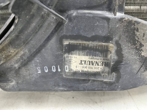 Komplet chłodnic Dacia Logan I Sandero 05-14r. 1.5 dCi intercooler chłodnica wody skraplacz klimatyzacji wiatrak wentylator