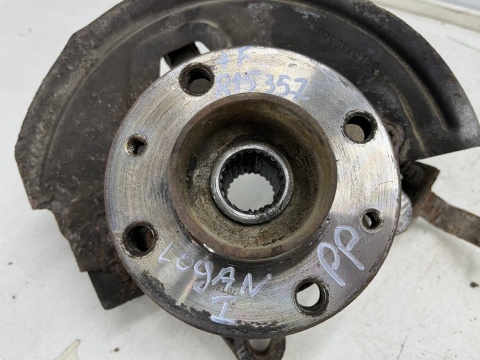 Zwrotnica Dacia Logan 1 I Sandero 05-14r. 1.5 dci 1.6 mpi piasta prawa przednia czujnik ABS prawy przód