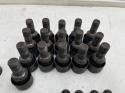 Śruby do felg stalowych VW Volkswagen Audi Seat Skoda sferyczne zabezpieczające antykradzieżowe kapsle do kół komplet 20 sztuk