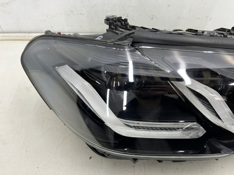 Lampa reflektor BMW 5 G30 G31 LCI LIFT 20-24r. prawa przednia FULL LED Adaptive Europa BLACK czarna ShadowLine oryginal 8082656