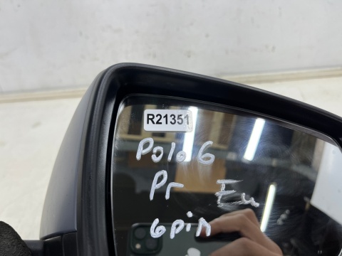 Lusterko VW Polo 6 VI 2g 17r.- PRAWE elektryczne podgrzewane 6 pin kompletne EUROPA