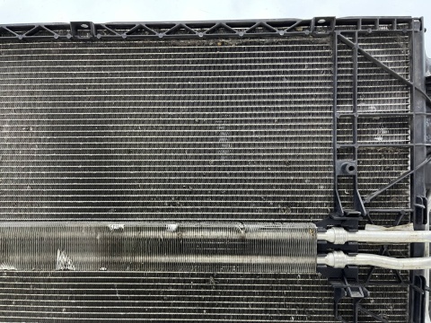 Komplet chłodnic VW Touareg II 7p5 Cayenne II 92a 10-18r. 3.0 TDi 3.6 v6 chłodnica wody skraplacz klimatyzacji wiatrak KPL