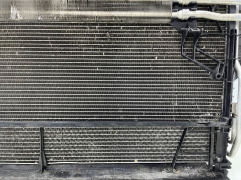 Komplet chłodnic VW Touareg II 7p5 Cayenne II 92a 10-18r. 3.0 TDi 3.6 v6 chłodnica wody skraplacz klimatyzacji wiatrak KPL