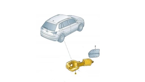 Klapka wlewu paliwa Skoda Kodiaq I 16-24r. NOWA z otworem na AdBlue osłona oryginalna 565809702 565809702