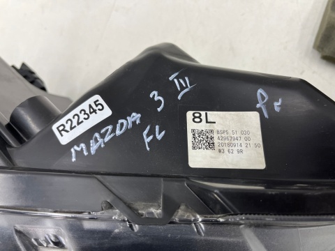 Lampa reflektor Mazda 3 III BN LIFT 16-18r. PRAWA przednia FULL LED Europa prawy przód bsp551030