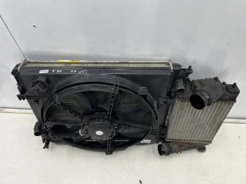 Komplet chłodnic Nissan X-Trail III T32 Rogue 13-21r. 1.6 dCi chłodnica wody klimatyzacji wiatrak intercooler Komplet