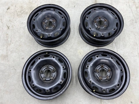 Felgi VW Polo IV 9n Fox Fabia I Ibiza III Toledo 5jx14 H2 ET35 5x100 felgi stalowe 14 cali KOMPLET 6q0601027c
