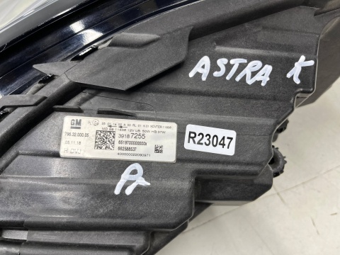 Lampa reflektor Opel Astra K 15-22r. prawa przednia INTELLI LUX FULL LED prawy przód Europa 39187255