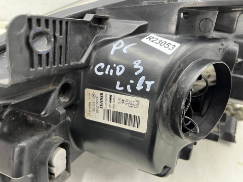 Lampa reflektor Renault Clio 3 III Lift 09-15r. prawa przednia zwykła prawy przód Europa oryginalna 8200892495