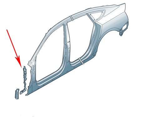 Mocowanie błotnika Audi A5 II 8w F5 Sportback 16-19r. NOWE lewe przednie wspornik podpora lewy przód 8w6809075a