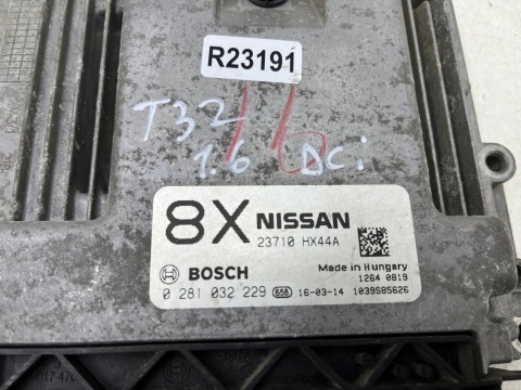 Komputer silnika Nissan X-Trail III T32 Rogue Qashqai J11 Kadjar 13-21r. 1.6 dCi sterownik ECU 23710hx44a 0281032229