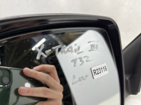 Lusterko Nissan X-Trail III T32 Rogue 13-21r. lewe składane Z KAMERĄ elektryczne kolor KAD G zewnętrzne EUROPA 13 pin