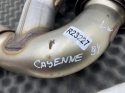 Wydech Porsche Cayenne III 9y 17r.- LEWA tylna podwójna końcówka tłumika nasadka CHROMOWANA oryginalna lewy tył 9y0253683af