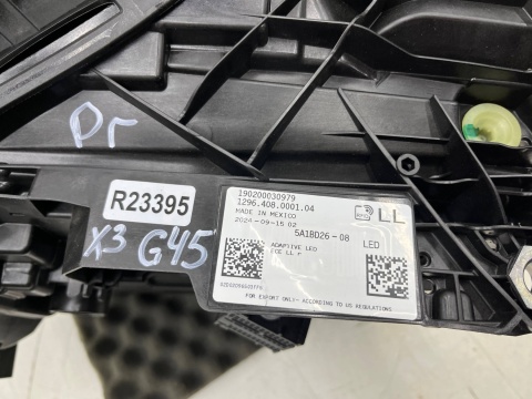 Lampa reflektor BMW X3 G45 2024r.- PRAWA przednia Adaptive BMW LED prawy przód nieuszkodzona EUROPA 5a1bd26