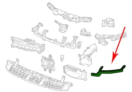 Ślizg Porsche Macan II 95c 24r.- NOWE prawe przednie mocowanie pasa zderzaka wspornik reflektora oryginalne prawy przód
