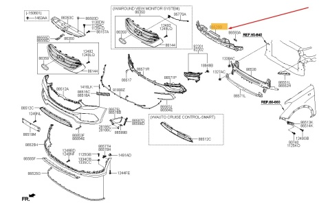Absorber zderzaka Hyundai Santa Fe 3 III LIFT 15-18r. NOWE przednie wzmocnienie styropian przód 865202waa0